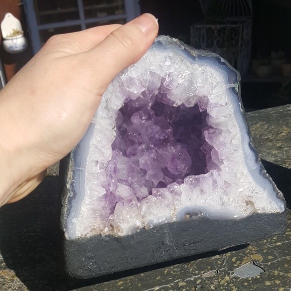 Gorgeous Amethyst Crystal Raw Geode - Picture 2 of 6
